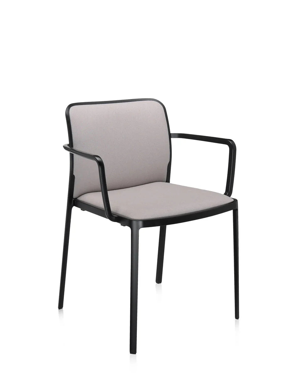 [product_category]-Kartell Audrey Soft Armchair, Black/Beige-Kartell-8058967161939-05976ND-KAR-2