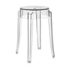 Tabouret fantôme Kartell Charles 46 cm, cristal