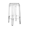 Kartell Charles Ghost Stool 65 Cm, Crystal