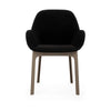 Kartell Clap Aquaclean fauteuil, taupe/zwart