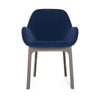 Fauteuil Kartell Clap Aquaclean, taupe / bleu