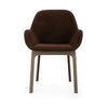 Kartell Clap Aquaclean fauteuil, taupe/bakstenen rood