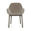 Kartell Clap Aquaclean fauteuil, taupe/ecru