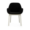 Kartell Clap Aquaclean fauteuil, wit/zwart