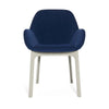 Kartell Clap Aquaclean fauteuil, wit/blauw