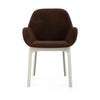 Kartell Clap Aquaclean fauteuil, wit/bakstenen rood