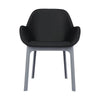 Fauteuil Kartell Clap PVC, noir gris / brillant