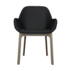 Fauteuil Kartell Clap PVC, taupe / noir brillant