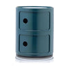 Kartell Componibili Classic Container 2 Elemente, blau