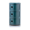 Kartell Componibili Classic Container 3 Elemente, blau