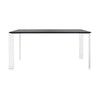 Kartell Four Soft Touch Desk 158x79 cm, weiß/schwarz