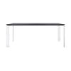 Kartell Four Soft Touch Desk 190x79 cm, blanc / noir