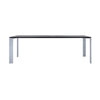 Kartell Four Soft Touch Desk 223x79 cm, aluminium / noir