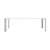 Kartell Four Soft Touch Desk 223x79 cm, aluminium / blanc