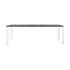 Kartell Four Soft Touch Desk 223x79 cm, blanc / noir