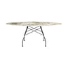 Table brillante kartell marbre ovale, Matt Black / Symphonie