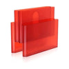 Kartell Magazine Holder, Red Orange