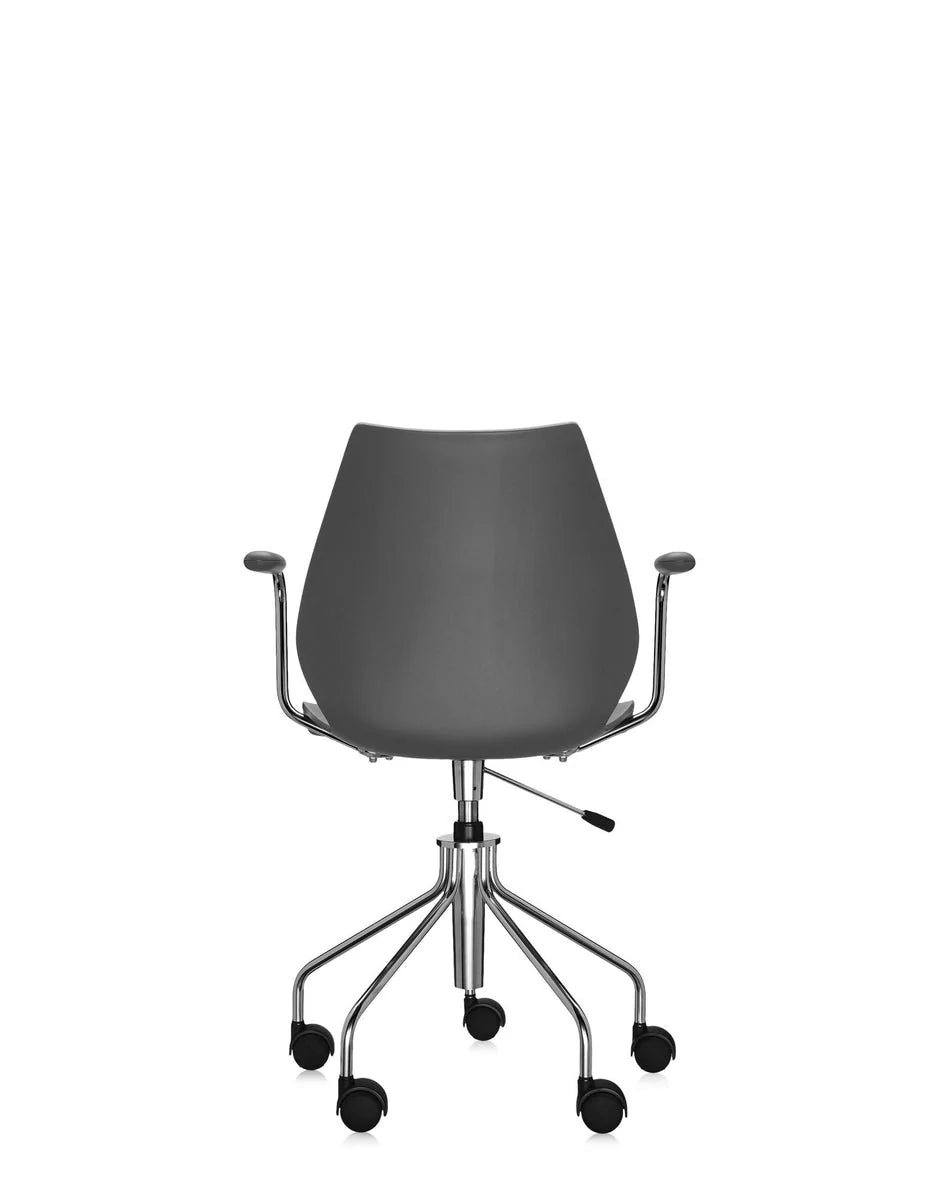 [product_category]-Kartell Maui Swivel Armchair, Charcoal-Kartell-8058967037395-028791M-KAR-4