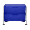 Kartell Mobil 2 Drawer With Feet, Cobalt Blue