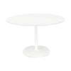 Table multiplo kartell rond avec verre carré ⌀135 cm, blanc