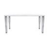 Verre de table supérieure supérieure Kartell 160x80 cm, blanc