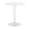 Kartell Top Top Top Per Dr. Yes Square med rund base 60x60 cm, hvid