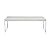 Tabella laterale dei vassoi di Kartell 80x40 cm, bianco