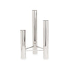 Kay Bojesen Vista Vase And Candlestick, Polished Steel