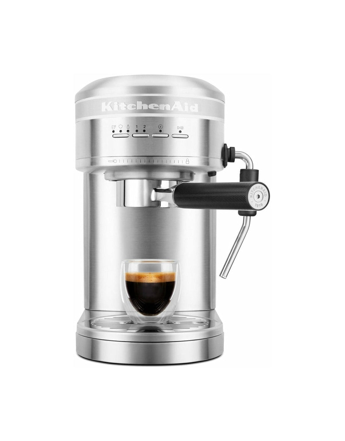 Kitchen Aid 5 KES6503 Máquina de café espresso semi automático artesanal, Chrome