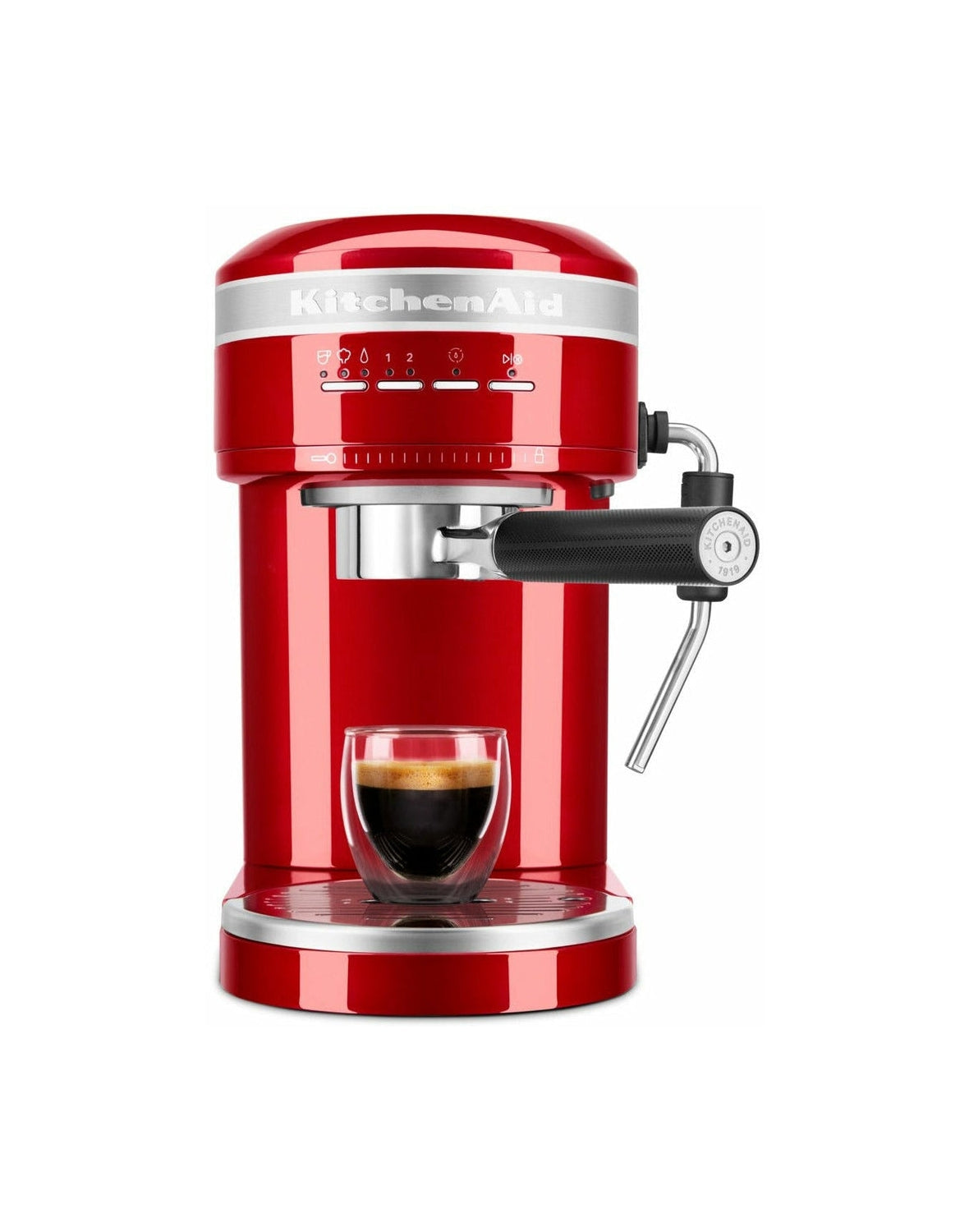 厨房援助5 KES6503工匠半自动浓缩咖啡机，Love Apple Red