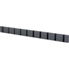 Loca Knax Horizontal Coat Rack 10 Hooks, Anthracite/Black