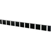 Loca Rack de manteau horizontal knax 10 crochets, noir / gris