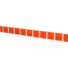 Loca Rack de manteau horizontal knax 10 crochets, orange chaud / gris