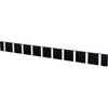 Loca Rack de manteau horizontal knax 10 crochets, noir / gris doux