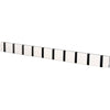 Loca Knax Horizontal Coat Rack 10 Hooks, White/Black