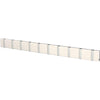 Loca Rack de manteau horizontal knax 10 crochets, blanc / gris