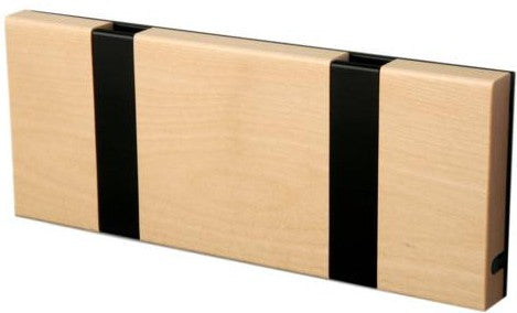 Loca Knax Horisontal Coat Rack 2 Hooks, Birch Oiled/Black