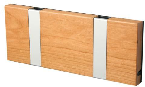 Loca Knax Horizontal Coat Rack 2 ganchos, cereza engrasada/gris