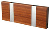 Loca Knax Horizontal Coat Rack 2 Hooks Mahogany Oiled/Grey