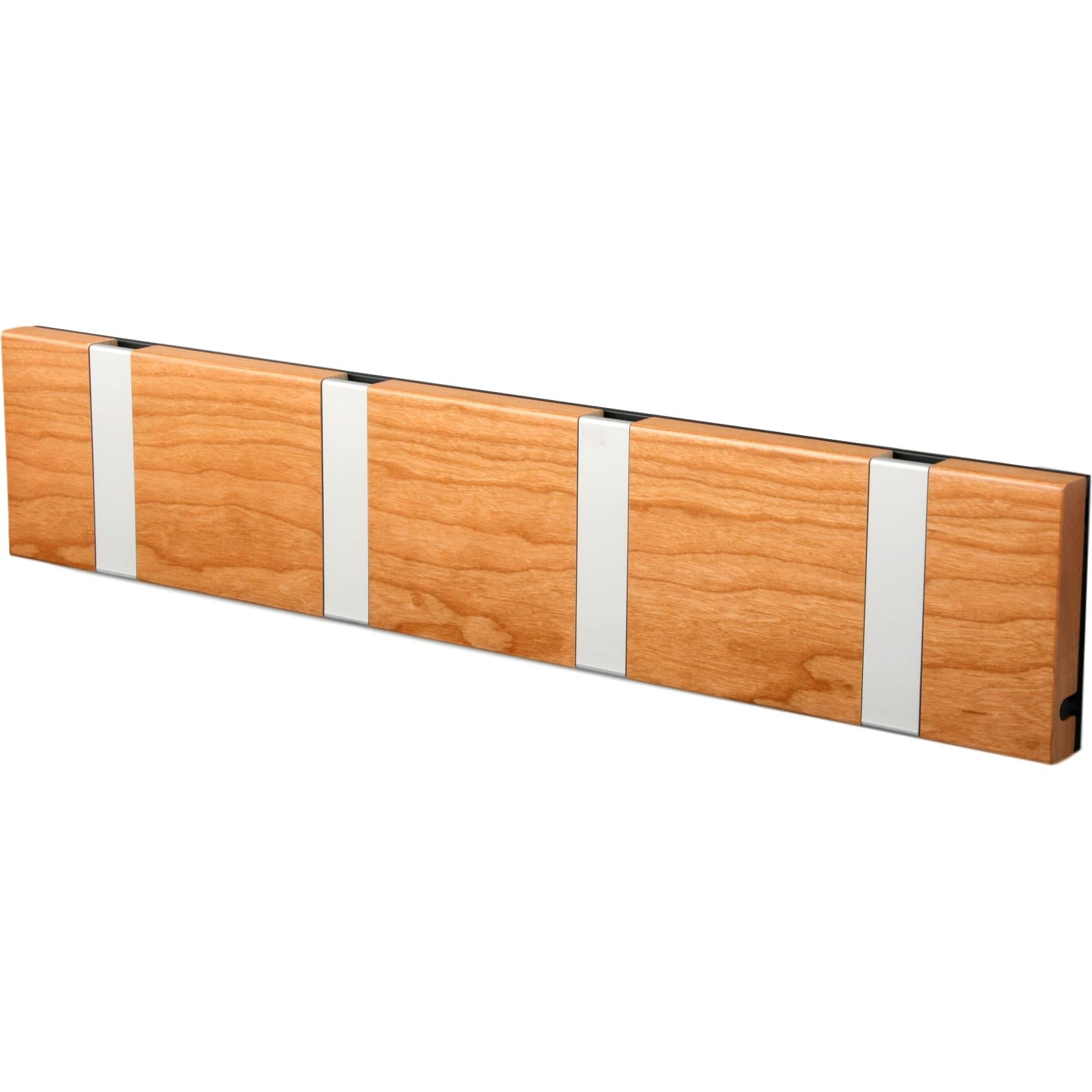 Loca Knax Horizontal Coat Rack 4 ganchos, cereza/gris