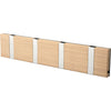 Loca Knax Horizontal Coat Rack 4 Hooks, Oak Limed/Grey