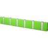 Loca Knax Horizontal Coat Rack 6 Hooks, Lime/Grey