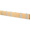 Loca Knax Horizontal Coat Rack 6 Hooks, Maple Soaped/Grey