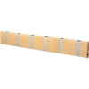 Loca Knax Horizontal Coat Rack 6 Hooks, Maple/Grey