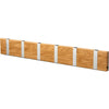 Loca Knax Horisontal Coat Rack 6 Hooks, Oak Lacquered/Gray