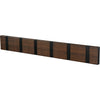 Loca Knax Horizontal Coat Rack 6 Hooks, Oak Tabac/Black