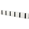 Loca Knax Horizontal Coat Rack 6 Hooks, White/Black