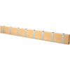 Loca Knax Horizontal Coat Rack 8 Hooks, Beech Oiled/Grey