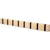 Loca Knax Horizontal Coat Rack 8 Hooks, Beech Soap/Black