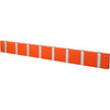 Loca Rack de manteau horizontal knax 8 crochets, orange chaud / gris